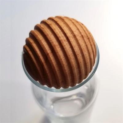 Solid Wood Latitude Sphere Karaf / Bottle / Jug Cover Home Accessories Natural