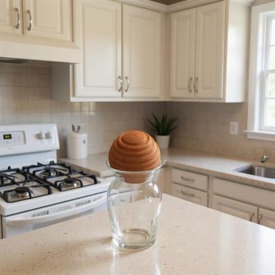 Solid Wood Latitude Sphere Karaf / Bottle / Jug Cover Home Accessories Natural