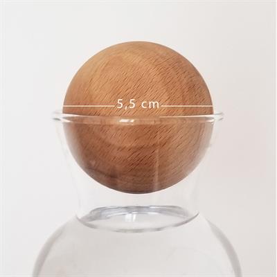 Solid Wood Sphere Karaf / Bottle / Jug Cover Home Accessories Natural