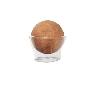 Solid Wood Sphere Karaf / Bottle / Jug Cover Home Accessories Natural