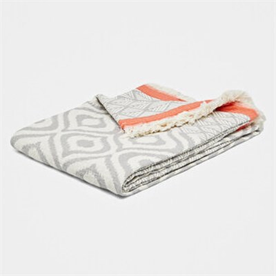 May Throw Light Grey - Coral