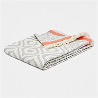 May Throw Light Grey - Coral