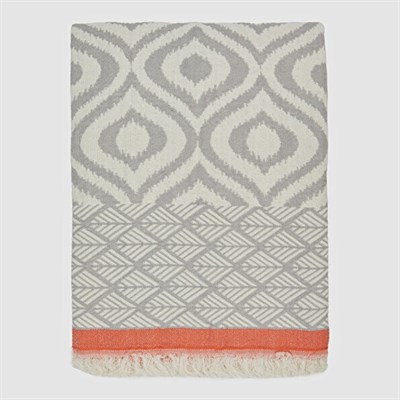 May Throw Light Grey - Coral