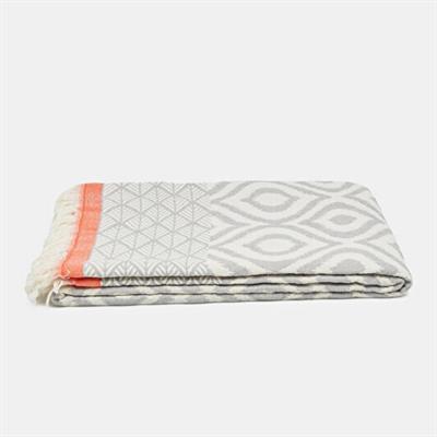 May Throw Light Grey - Coral