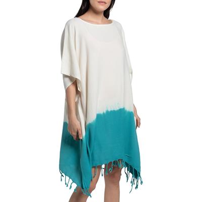 Minzi Tunic Natural - Fanfare Green