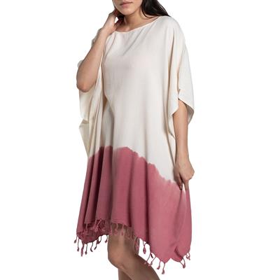 Minzi Tunic Natural - Dusty Rose
