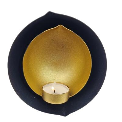 Candle Holder Sconce Home Accessories Black - Gold