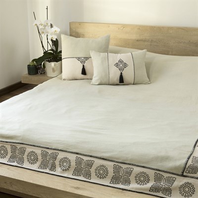 Nadide Throw Green - Taupe