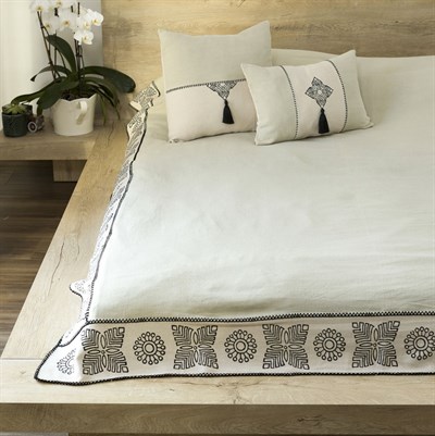 Nadide Throw Green - Taupe