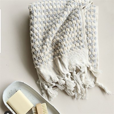 Chickpea Towel White - Light Grey