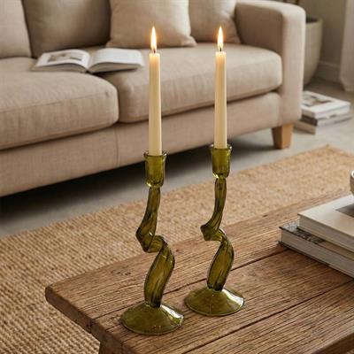 Obje Şamdan Murano Antrasit Ev Aksesuarı Doğaçlama 01