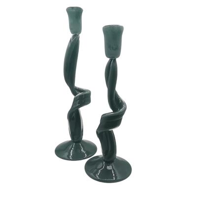 Obje Şamdan Murano Antrasit Ev Aksesuarı Doğaçlama 01