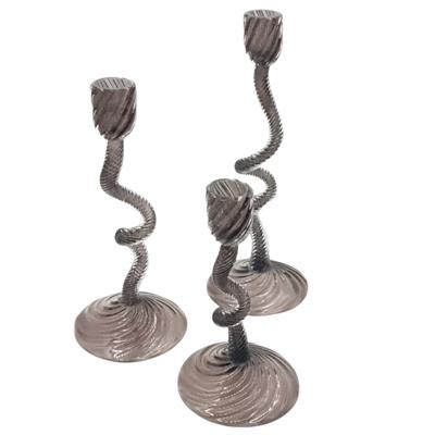 Obje Şamdan Mürdüm Ev Aksesuarı Doğaçlama 01