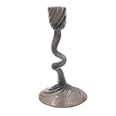 Obje Şamdan Mürdüm Ev Aksesuarı Doğaçlama 01