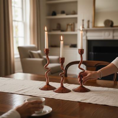 Obje Şamdan Tarçın Ev Aksesuarı Doğaçlama 01