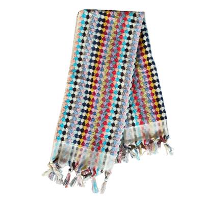 Pompom Towel Multi Color 01