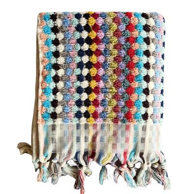 Pompom Towel Multi Color 01