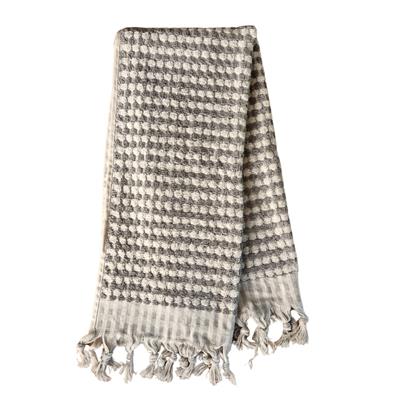 Pompom Towel Natural - Taupe