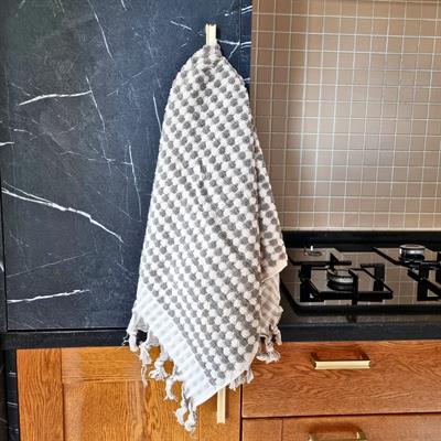 Pompom Towel Natural - Taupe