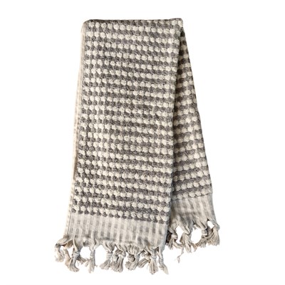 Pompom Towel Natural - Taupe