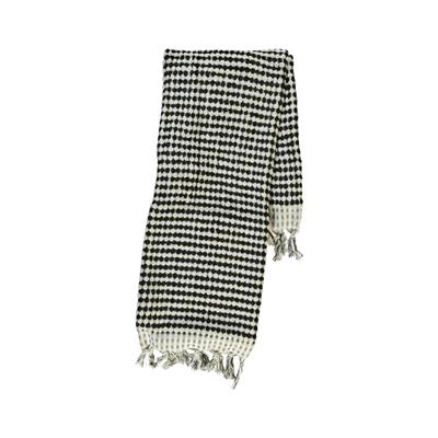 Pompom Towel Natural - Black