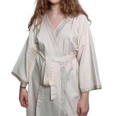 Satin Caftan Natural