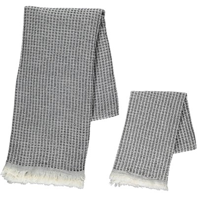 Waffle Peshtemal Dark Grey