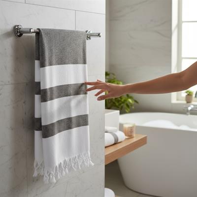 Soho Peshtemal White - Brown