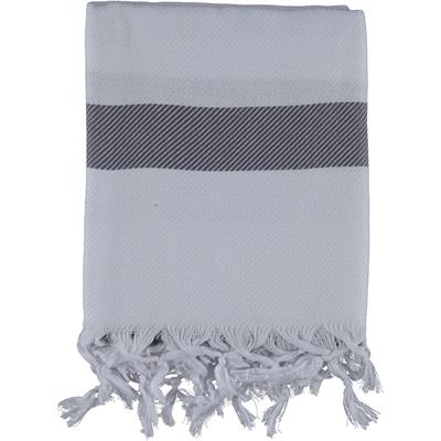 Soho Peshtemal White - Dark Grey