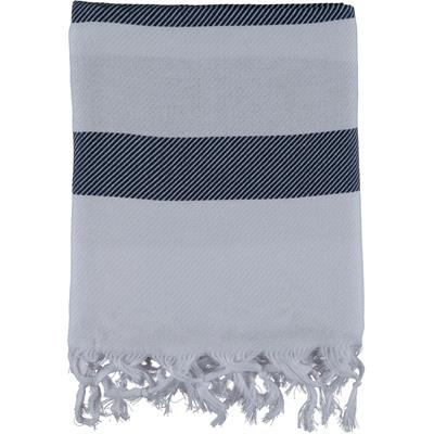 Soho Peshtemal White - Navy