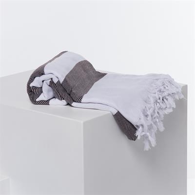 Soho Throw White - Brown