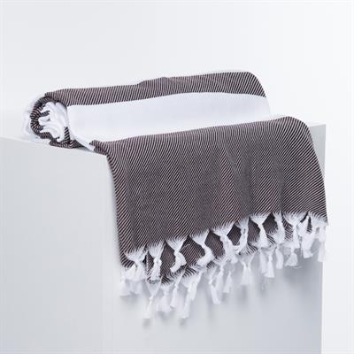 Soho Throw White - Brown