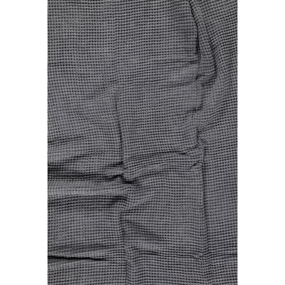 Stone Waffle Throw Dark Grey