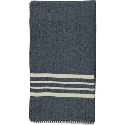 Sultan Stitched Peshtemal Navy