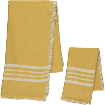Sultan Stitched Peshtemal Yellow