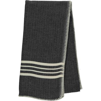 Sultan Stitched Peshtemal Black