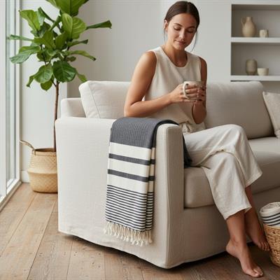 Nature Peshtemal Black