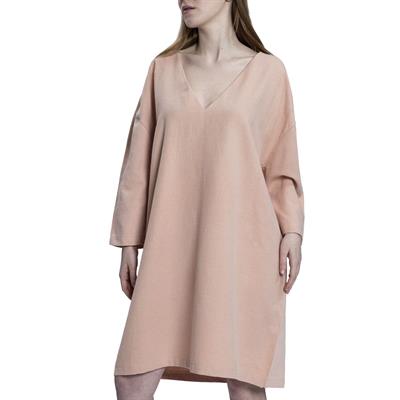 Stone Print Tasseled Dress Rose Pink