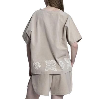 Stone Printed Shorts Taupe