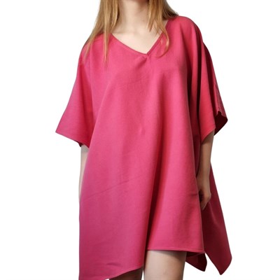 Stone Sultan V Neck Tunic Fuchsia
