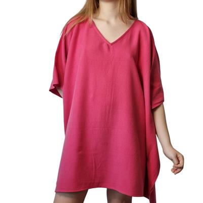 Stone Sultan V Neck Tunic Fuchsia