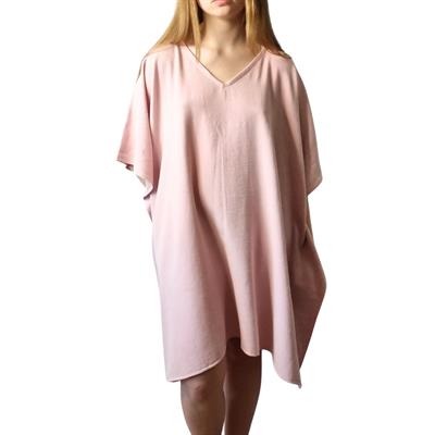 Stone Sultan V Neck Tunic Rose Pink