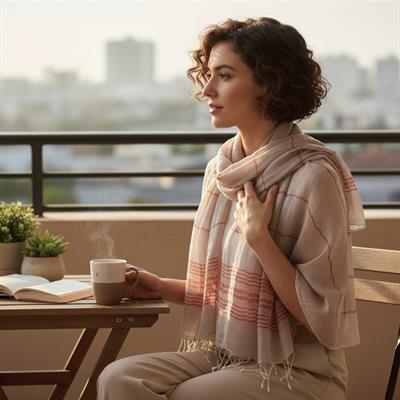 Toprak Peshtemal Taupe - Red