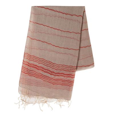 Toprak Peshtemal Taupe - Red