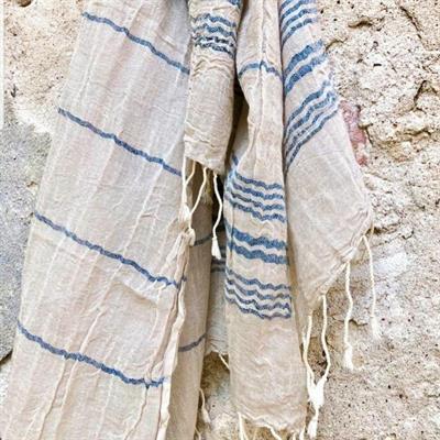 Toprak Peshtemal Taupe - Navy
