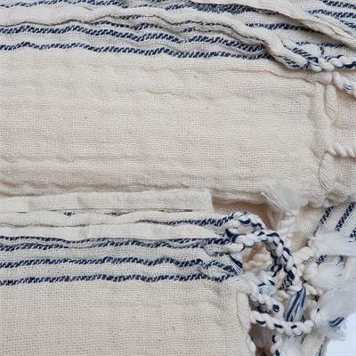 Zehra Peshkir Natural - Navy