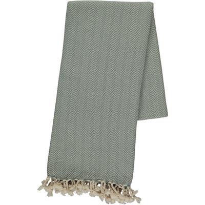 Zigzag Peshtemal Almond Green