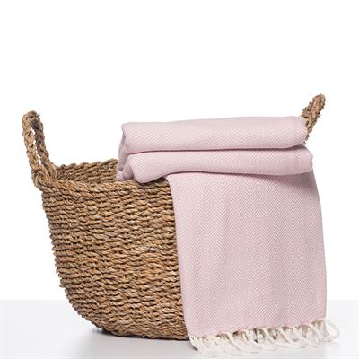 Zigzag Throw Rose Pink