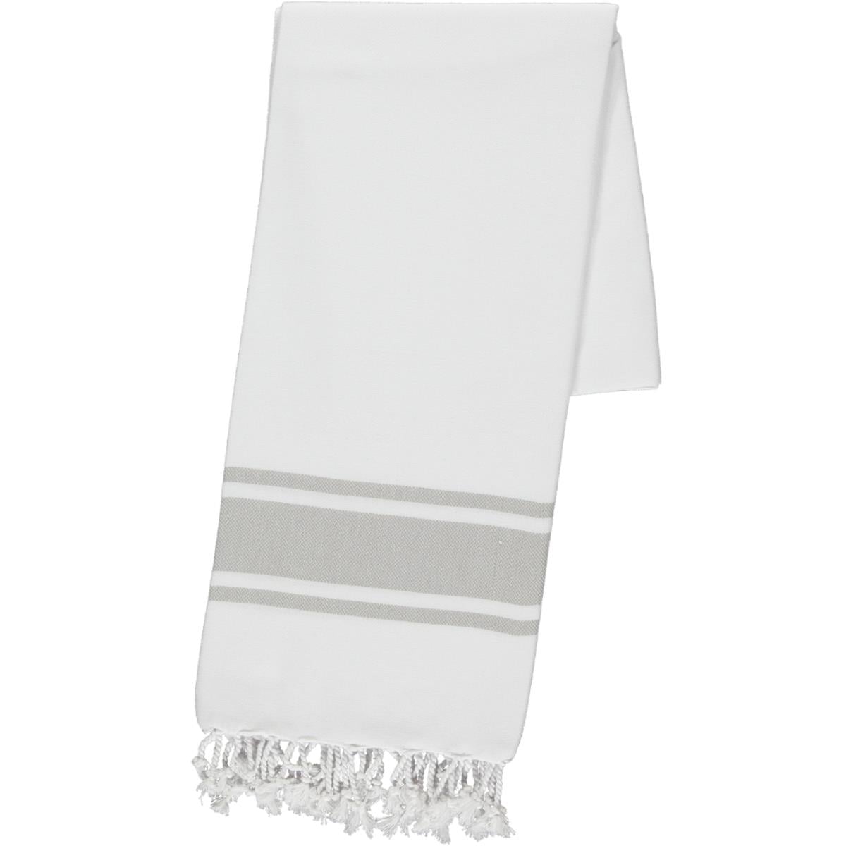 Arya Peshtemal White - Taupe