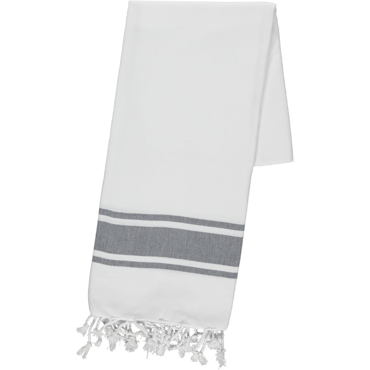 Arya Peshtemal White - Navy